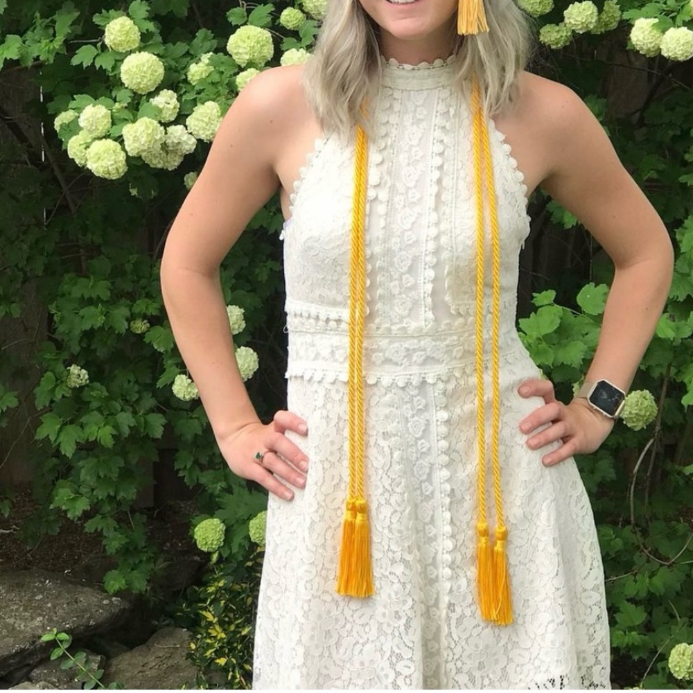 Cream lace dress